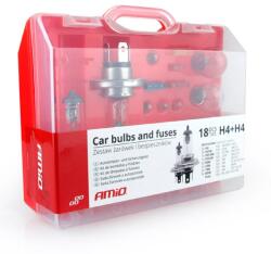 AMiO H4 Izzó és biztosíték készlet 18 db-os (01497)
