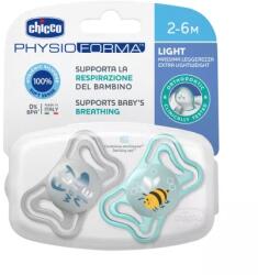 Chicco Suzete PhysioForma Light Bleu 2-6 luni, 2 bucati, Chicco