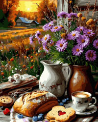 Oh Art! Set pictura pe numere, cu sasiu, Dimineata de toamna, 40x50 cm (ANG1018)