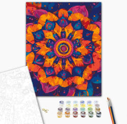  Mandala 15 - Számfestő készlet kereten 40x50