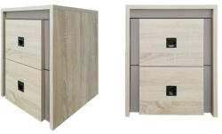 International Service Noptiera Barcelona, set 2 buc, Sonoma, 400 x 350 x 500 mm