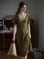 Shein Ruha Ditsy Boho Csipkés MIDI Nyakkivágással Simplee L 40 (1100588)