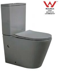 Anahita Construction Vas wc rimless cu rezervor si capac soft close gri mat Beauty Anahita (LX2904MG)