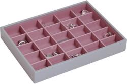Stackers Casetă pentru bijuterii Stackers cu 25 compartimente classic gri-roz (73553)
