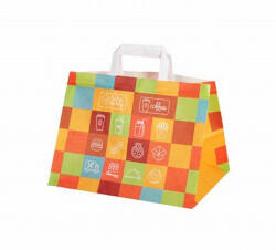 Msg Ambalaje Set 25 sacose imprimate, catering, 32x22x24 cm