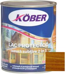 Kober Lac lazura subtire 2 in 1 pentru lemn, Kober, nuc mediu, interior exterior, 0.75 L