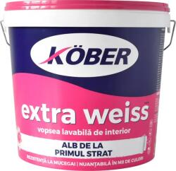 Kober Vopsea lavabila Kober Extra Weiss, alb, 15 L, Interior