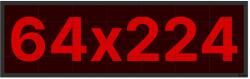 Thunder Germany SMD-64224R Fényreklám, LED Fal, piros, WiFi - (64×224 cm) - thundergermany