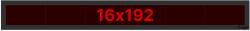 Thunder Germany Germany SMD-16192R Fényreklám, LED Fal, piros, WiFi - (16×192 cm) - thundergermany