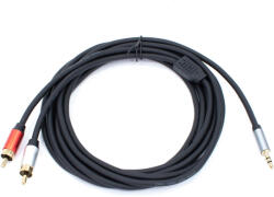 Thunder Germany AU005-30 sztereo jelkábel (3, 5 mm Jack - 2x RCA) - (3 m) - thundergermany