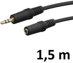 Thunder Germany SC90-1, 5 sztereo jelkábel (3, 5 mm Jack papa - 3, 5 mm Jack mama) - (1, 5 m) - thundergermany