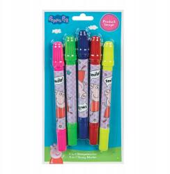 Undercover Bélyegzőfilc készlet 2in1, 5 db-os Peppa malac (PIQA0744)