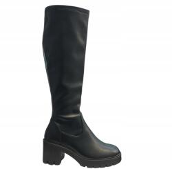 VINCEZA Csizma, Size 38, fekete, organikus bőr (58332)