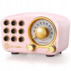 Feegar RETRO Pink FM rádió, Bluetooth, 10h üzemidő, SD, Aux (Retro)