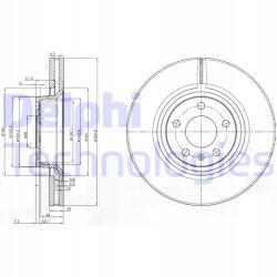 Delphi BG3939 féktárcsa (1db)