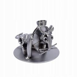 100 Fém ülő oroszlán figura, 5.5cm magas, ajándék dekoráció (ZO010)