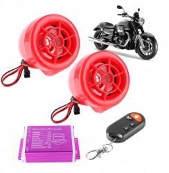  Motorkerékpár Hangszórók Rádió MP3 Lejátszó Lopásgátló Riasztó