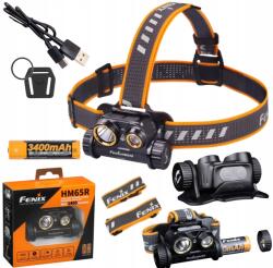 Fenix Fejlámpa Fenix HM65R fejlámpa Usb-c 1400 lumen Hatótávolság 168 méter (6942870308449)