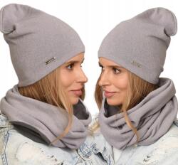 Alur Női Polár Szett, sapka, kémény, klasszikus téli szett (K4 Komplet Damski Czapka+Komin Zimowy zestaw)