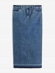 Rainbow Socks 42-ES Cipzáras Farmerszoknya, kék, 79% pamut, 19% poliészter, 2% elasztán, Rainbow Socks