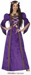 Fiestas Guirca Hercegnő jelmez Középkori hölgy Lila udvarhölgy jelmez L (FG86105)