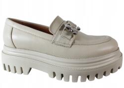 Simen Félcipő, Size 36, bőr, bézs (6420a)