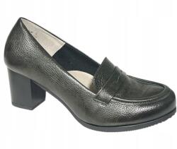 Pesco Női félcipő Pesco, Size 38, olívazöld bőr (2447)