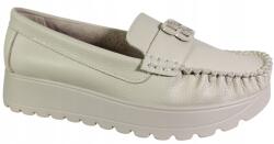 VINCEZA Női papucs, Size 37 (24cm), bőr, bézs (66771)