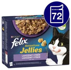FELIX Sensations bárány, hal, pulyka zselében eledel macskáknak 72x85 g