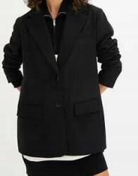 Bonprix Elegáns női blézer kabát, Size 36, 95% poliészter, fekete