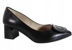 Kaniowski Czółenka, Size 40, bőr, fekete (k-1195/01)