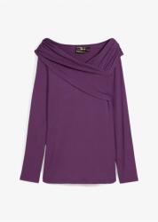 Bonprix 40/42-es Hosszú Ujjú Felső, lila, 95% viszkóz
