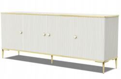 Homlando Petra komód, 182cm, 4D, kasmír, arany lábakkal (5903769736225)