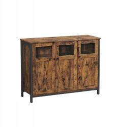 SONGMICS Vasagle Eduo tárolószekrény barna/fekete (LSC099B01)