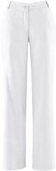 Bonprix Lenvászon Egyenes Nadrág, Size 50, fehér, 55% len