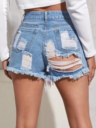 Shein Magas derekú szakadt farmer rövidnadrág Xs 34-es