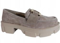 Filippo félcipő, Size 36, bőr, bézs velúr (dp6099)