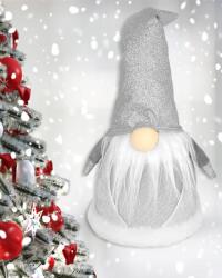 Jumi Nagy méretű, LED-es karácsonyi manó, világító Gnóm XL, szürke (AE-878426)