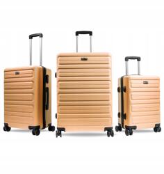 AGA Travel Bőröndkészlet MR4657 Narancssárga (MR4657-Orange)