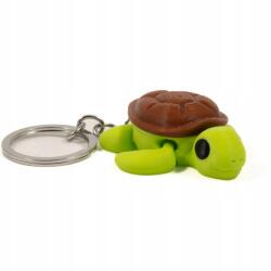  Kulcstartó gyerekeknek állatok 3D nyomtatás színes teknős flexibilis nagy mintaválaszték (Żółw j.zielony)