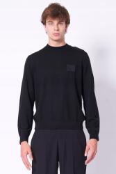Giorgio Armani Fekete gyapjú pulóver Armani Exchange, Size S, férfi, 50% gyapjú, 50% akril (XM001329 AF119821 UC001)