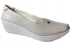 Helios Félcipő, Size 36, bőr, szürke színű (416)