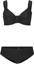 Bpc Bonprix Kétrészes Bikini, merevítővel, fekete, Size 40