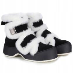 Bombonella Női hótaposó Bombonella 8T P499 777-98 9 fekete szőrme Bőr MÉRET. 37 (8T P499 777-98 9)