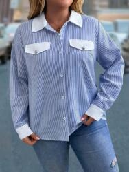 Shein XL Elegáns Csíkos Ing