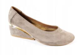 Exquisite félcipő, Size 40, bézs, bőr (1195)