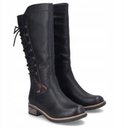 RIEKER Női vízálló csizma, fekete, Size 39 (94693-00 BLACK)
