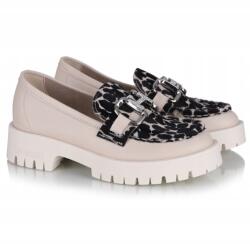 CheBello Mokaszin női félcipő CheBello 4545-157-521-PSK-S173 leopárdmintás bézs MÉRET37 (4545-157-521-PSK-S173)