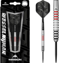 Mission Darts dart szett steel Mission Wessel Nijman 25gr, 95% gravírozott