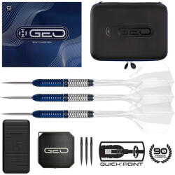 Harrows dart szett steel Harrows Geo Parallel, Quick Point, 23gr, 90% gravírozott